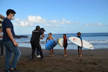 Grabación del reportaje del programa Buenas Tardes Canarias/TA.